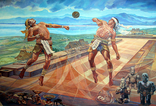 Como era o jogo de bola da antiga Mesoamérica
